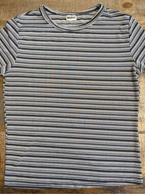 Vintage 90s Bridge Women’s Short Sleeve Stripe Tee
